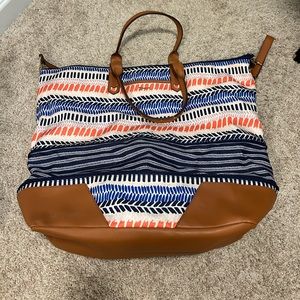 Stella & Dot Condensible Travel Bag | Zipper Broken